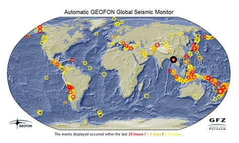 erdbeben weltweit heute